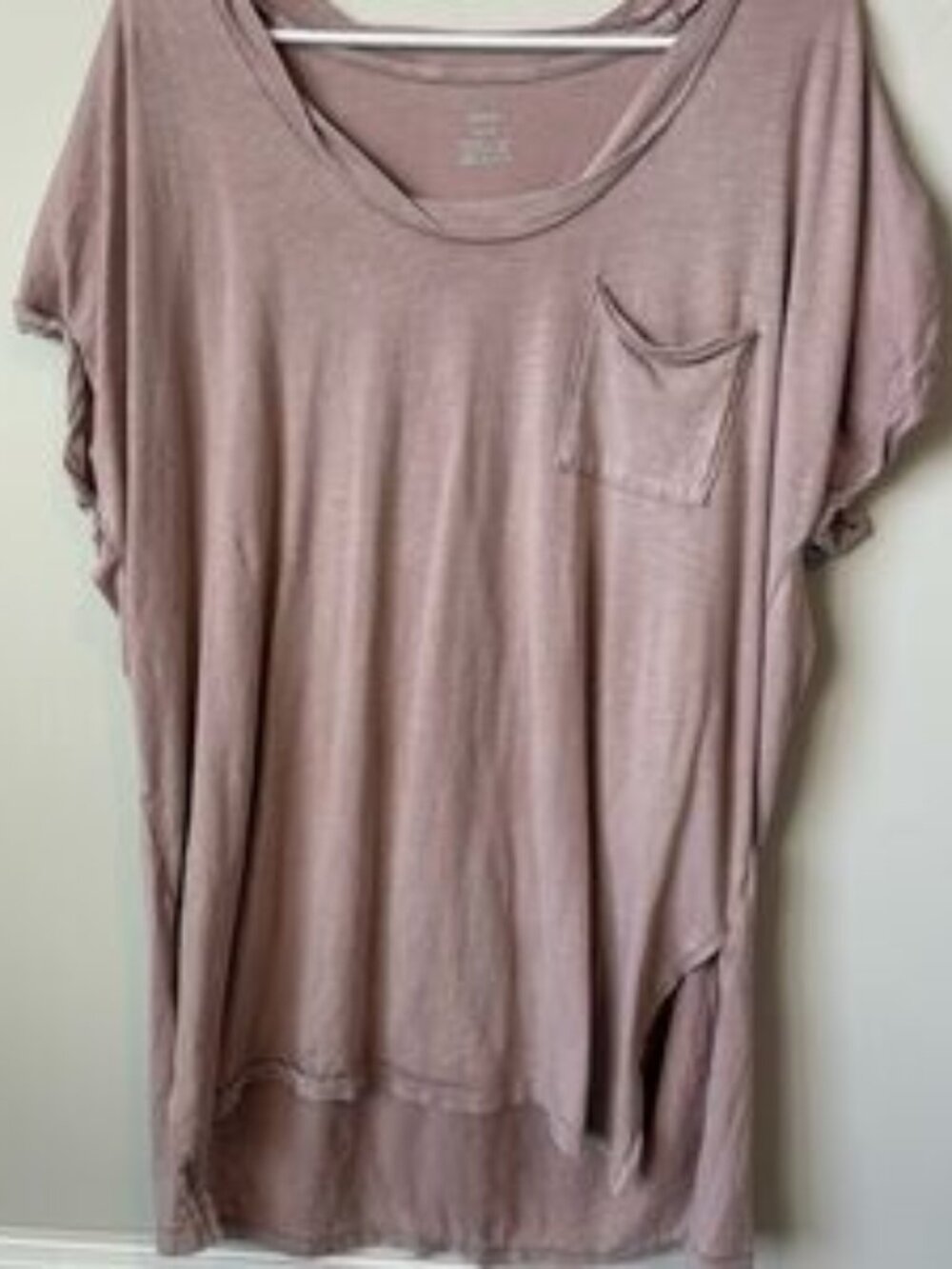Dusty Pink Short Sleeve oversized tee